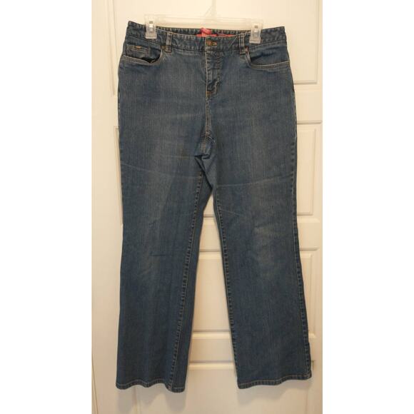 Anne Klein A Line Stretch Jeans. Women's Size 10. Blue. - Picture 1 of 9